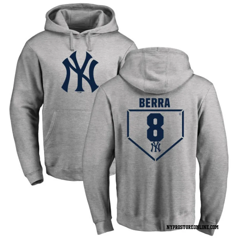 Gray Youth Yogi Berra New York Yankees RBI Pullover HoodieHeathered
