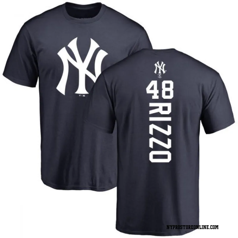 Navy Men's Anthony Rizzo New York Yankees Backer T-Shirt