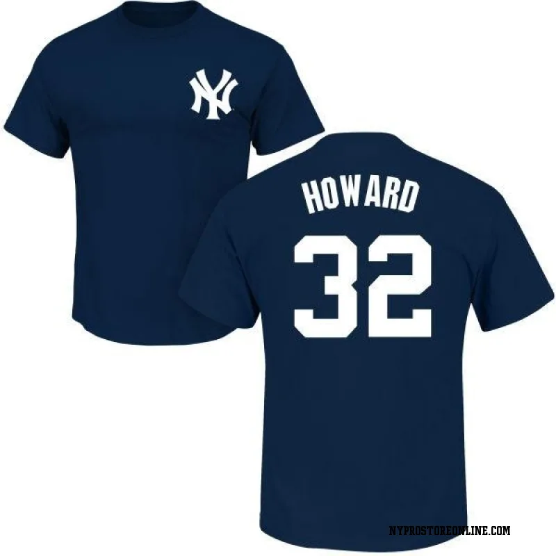 Navy Men's Elston Howard New York Yankees Roster Name & Number T-Shirt